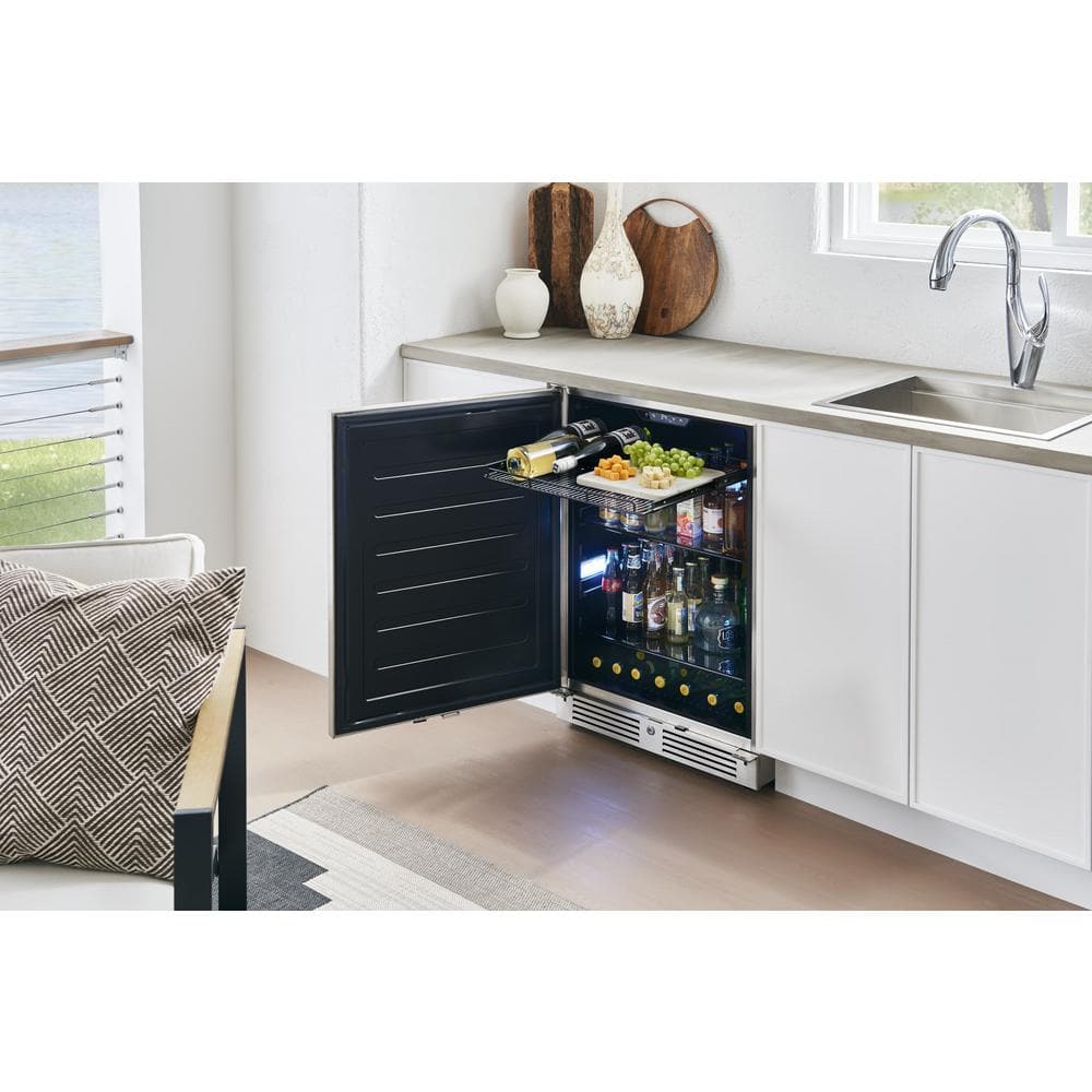 Presrv 24-Inch Stainless Steel Outdoor Beverage Refrigerator