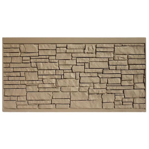 SimTek Ashland 4 ft. x 8 ft. Dark Brown Composite Fence Panel