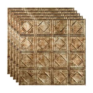 Traditional #4 2 ft. x 2 ft. Bermuda Bronze Lay-In Vinyl Ceiling Tile (20 sq. ft.)