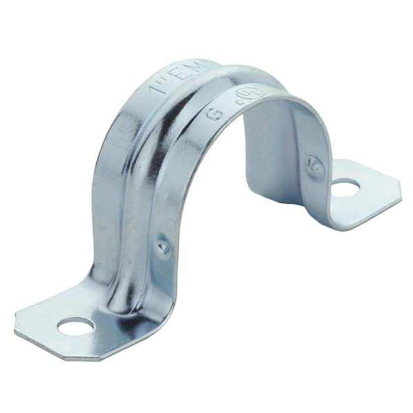 Commercial Electric 1 in. Electrical Metallic Tubing (EMT) 2-Hole Strap (4-Pack)