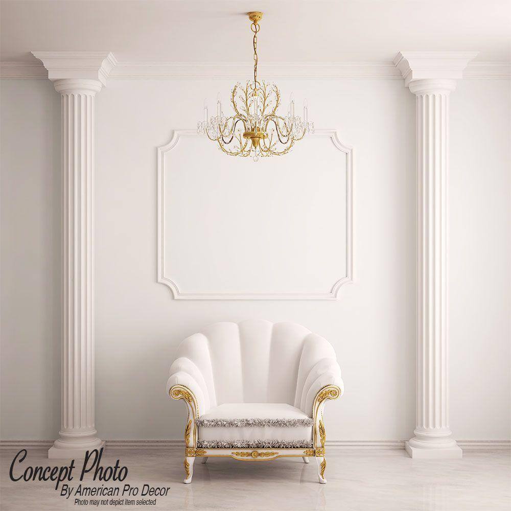 6-Inch White Recycled Polystyrene Panel Moulding Sample