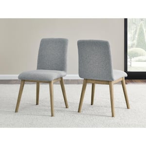 Vida Gray Upholstered Side Chair Set of 2