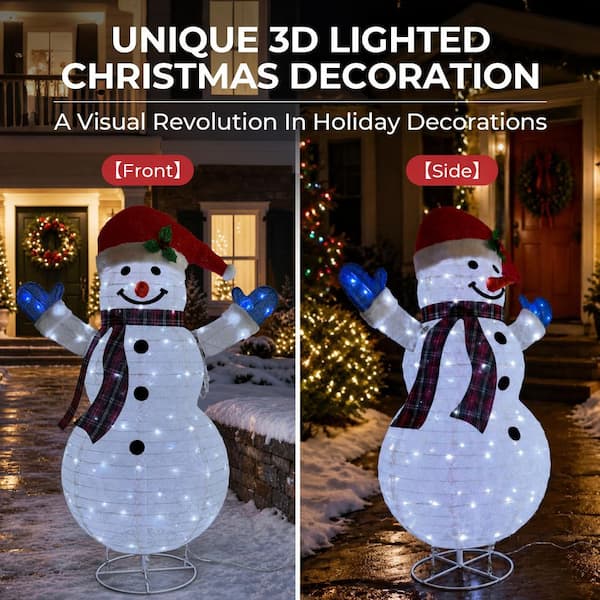Starfree 47.5 in. 3-Piece Outdoor Christmas Decoration Pop-Up
