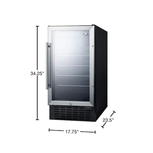 2.7 cubic foot compact dorm refrigerator - (Black)