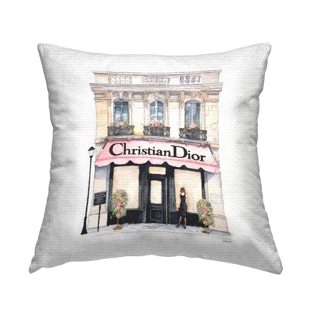 Glam Fashion Storefront Multi-Color Square Outdoor Throw Pillow price history on PriceWatchPro