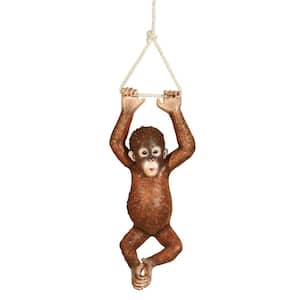 29 in. H Pongo, The Hanging Baby Orangutan Statue