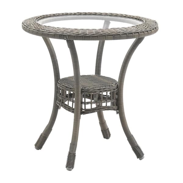 30 inch glass top bistro table