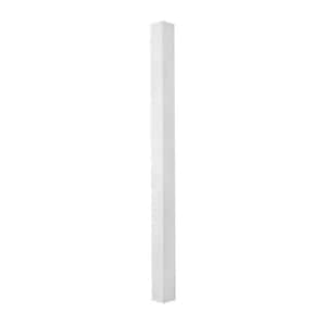 4 in. x 9 ft. Square PermaSnap cPVC Column Wrap with Trim