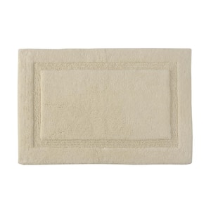 Saffron Fabs Regency 36 x 24 Non-Skid Cotton Bath Rug - White