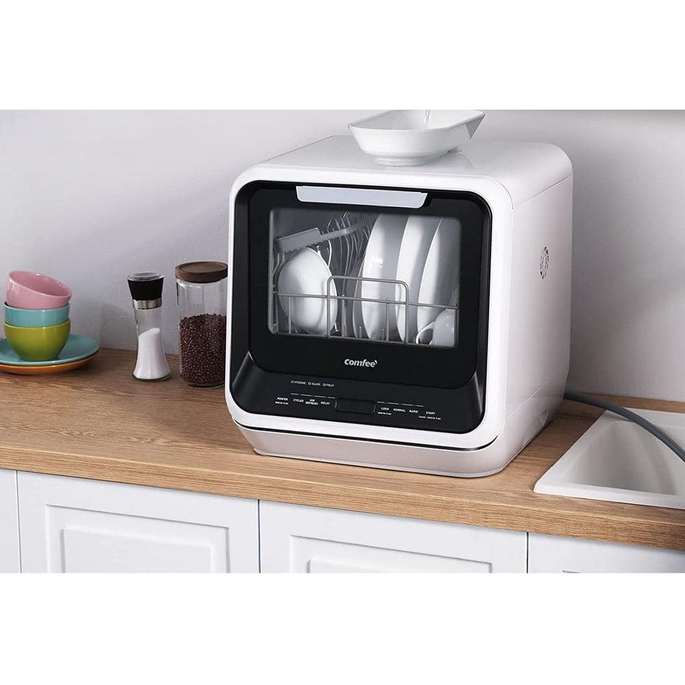 Black Stainless Steel Energy Star Countertop Dishwasher for RV