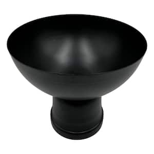 12 in. Minimalist Fruit Bowl in Black