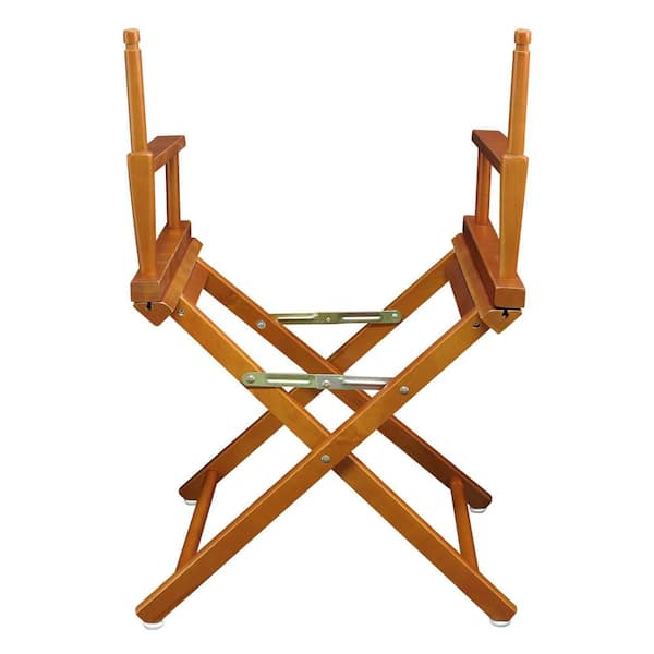 Casual Home 18 in. Director's Chair Honey Oak Solid Wood Frame