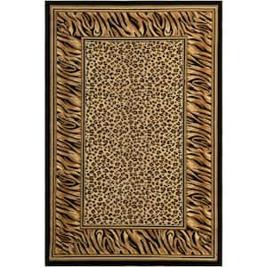 Wildlife Cheetah Light Brown 6' 0 x 9' 0 Area Rug