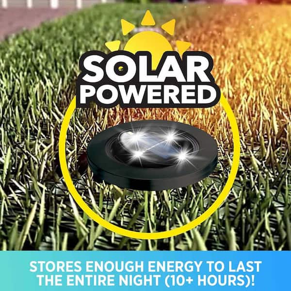 Bell + Howell Solar Powered Black Stainless Steel Outdoor