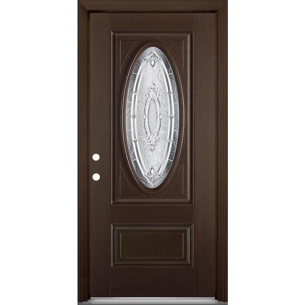 Front Entry Door With Oval Glass - Glass Door Ideas