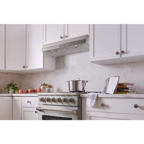 30 in. 320 CFM Convertible Under Cabinet Range Hood in Stainless Steel
