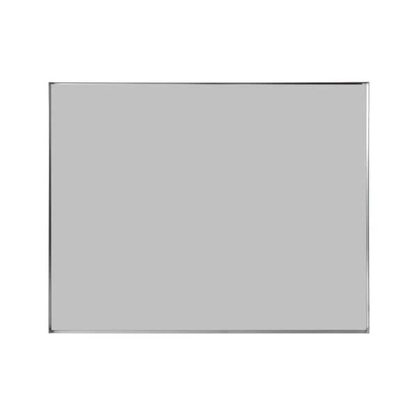 Unbranded Silver 36 in W x 24 in. H Modern Rectangle Aluminum Framed Mirror Wall Mirror Bathroom Vanity Mirror