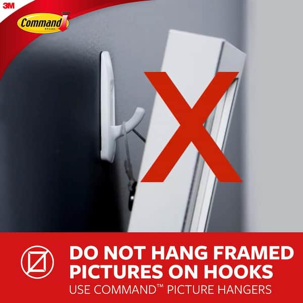 Command Medium White Sawtooth Picture Hangers (2 Hooks,