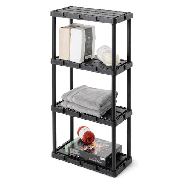 GRACIOUS LIVING 4 Shelf Knect-A-Shelf Solid Light Duty