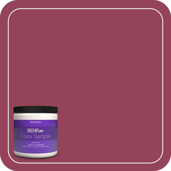 BEHR PREMIUM PLUS 8 oz. #110B-7 Raspberry Pudding Eggshell Enamel Interior Paint & Primer Color Sample