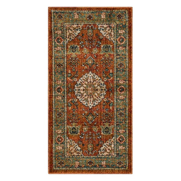 Home Decorators Collection Fitzgerald 2 ft. x 4 ft. Spice Abstract Scatter Area Rug