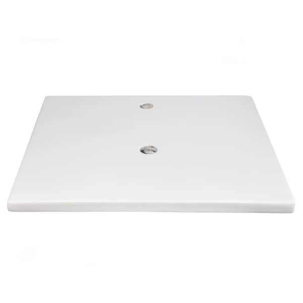 Eden Bath 25 in. W x 22 in. D Concrete Vanity Top in White