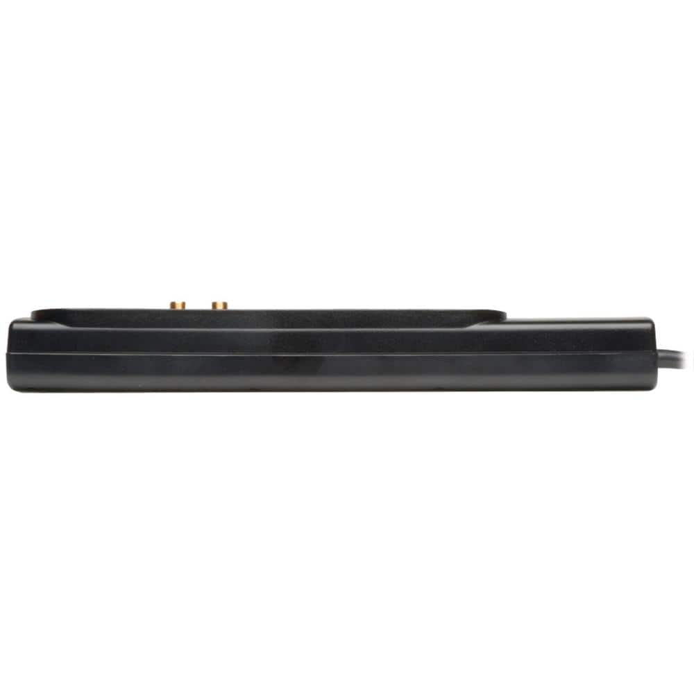 Tripp Lite 12-Outlet Black Surge Protector with Alarm and Data Line Protection