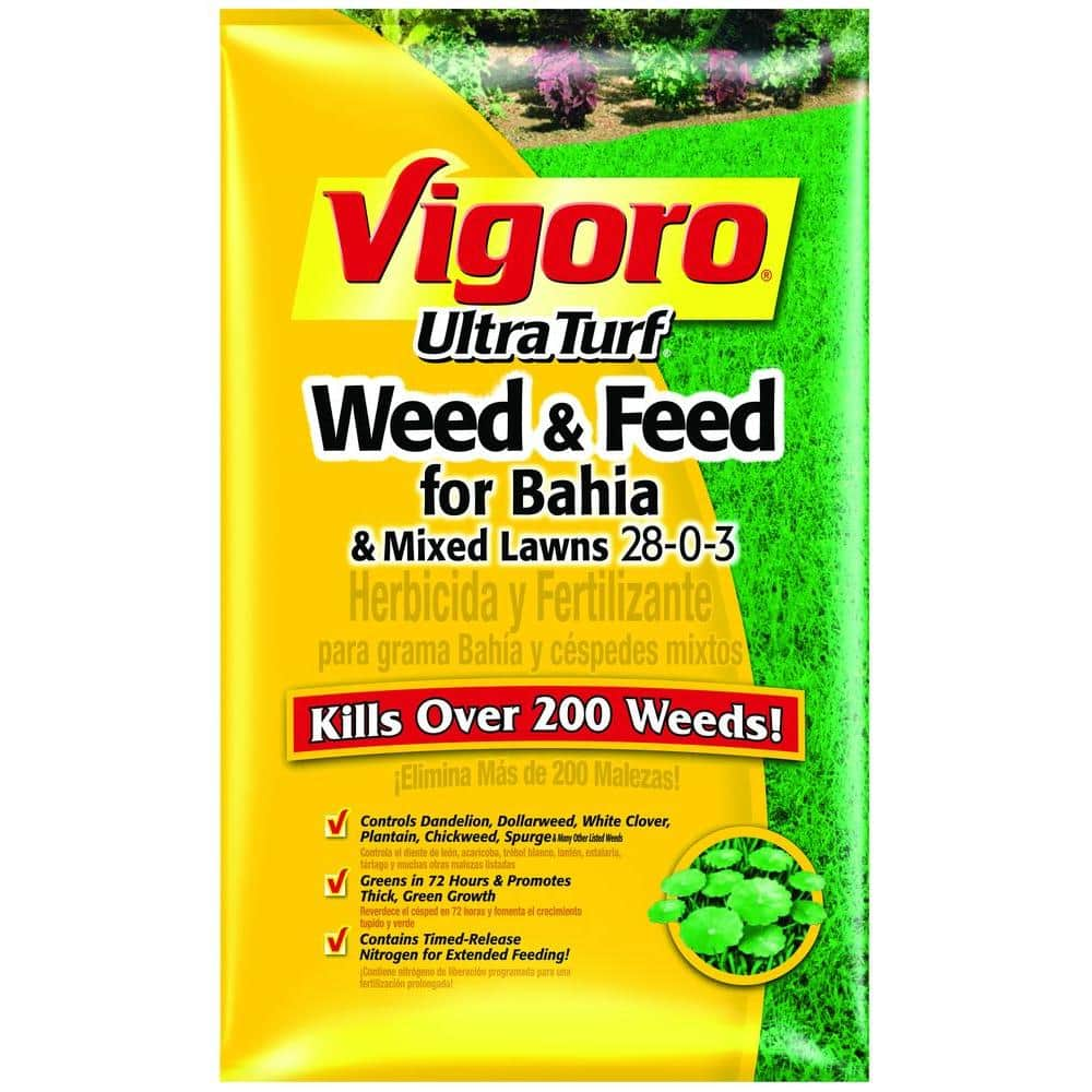 Vigoro Ultra Turf 14 Lb. Phosphorus-Free Weed And Feed For Bahia And ...