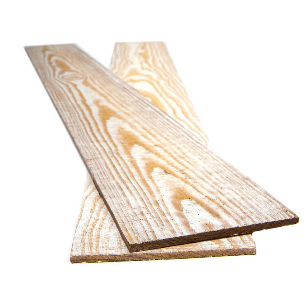Distressed Pine 4 ft. Smooth Rustic Wall Planks
