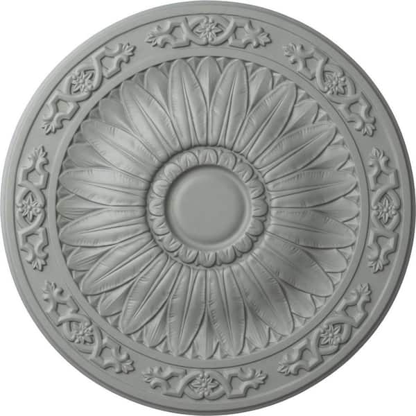 Ekena Millwork 20-1/4" x 1-1/2" Lunel Urethane Ceiling Medallion (Fits Canopies upto 3-3/4"), Primed White