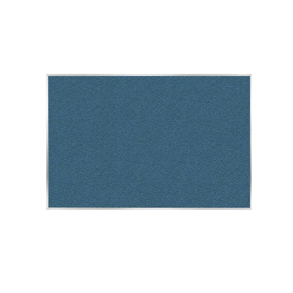 ghent Vinyl 48 in. x 96 in. Bulletin Board with Aluminum Frame, Ocean, (1-Pack)