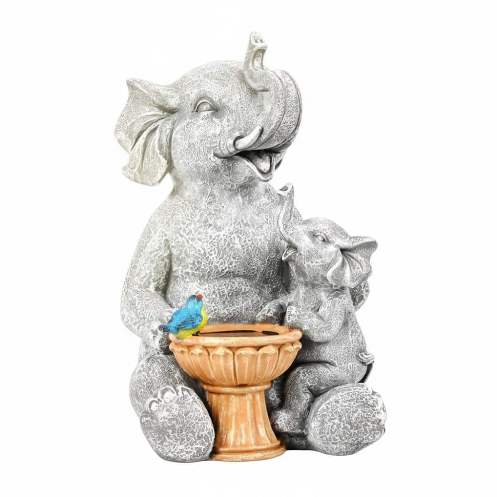 Gray Resin Elephant Garden Statue for Outdoor Decor price history on PriceWatchPro