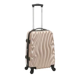 Wave 20 in. Expandable Carry On Hardside Spinner Luggage, Goldwave