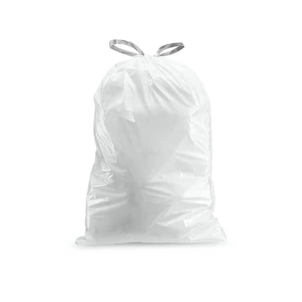 Plasticplace Simplehuman® Code Q Compatible‚ 13-17 Gallon / 40-65 Liter  White Trash Bags‚ 25.25 X 32.75 (200 Count) : Target
