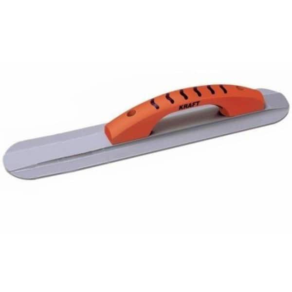 Kraft Tool Co. 20 in. x 3-1/4 in. Round End Magnesium Hand Float with Proform Handle