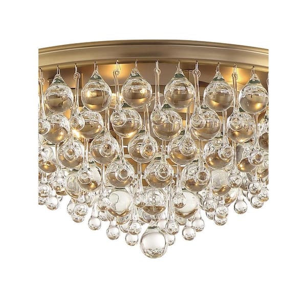 crystorama flush mount chandelier