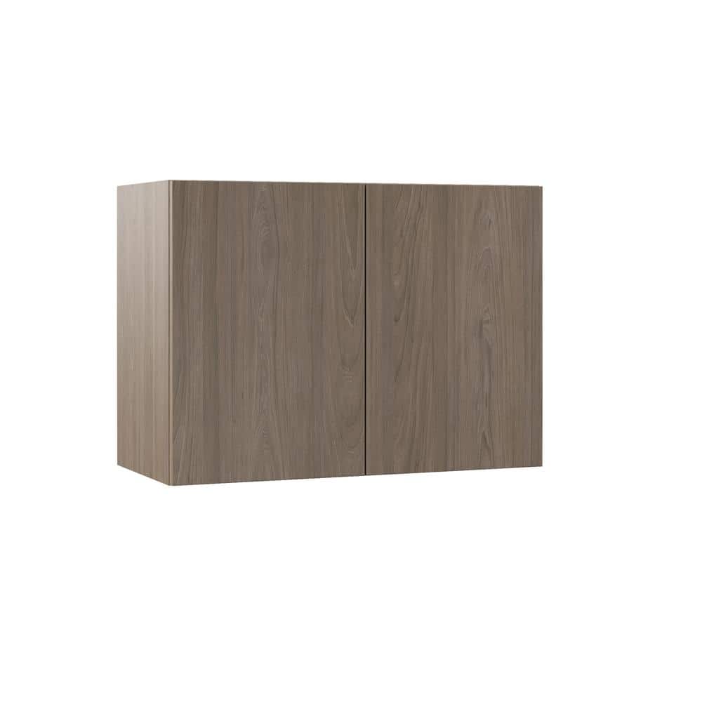Designer Series Edgeley 33 in. W x 15 in. D x 24 in. H Assembled Slab Deep Wall Bridge Kitchen Cabinet in Driftwood price history on PriceWatchPro