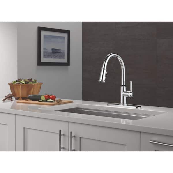 Foundations Design Series Traditional Single Handle Pull Down Sprayer Kitchen Faucet in Chrome