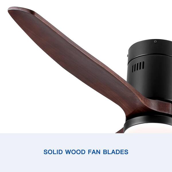 Jushua 52 in. Indoor Black Intergrated LED Low Profile