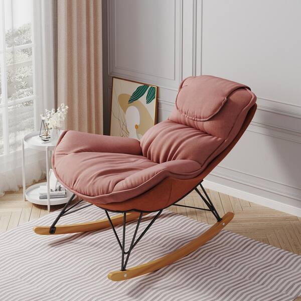 Pink outdoor rocking chair discount