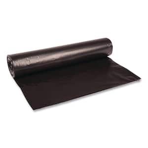 43 in. x 47 in. 56 Gal. 1.2 mil Black Low Density Repro Trash Can Liners (25-Bags/Roll, 4-Rolls/Carton)