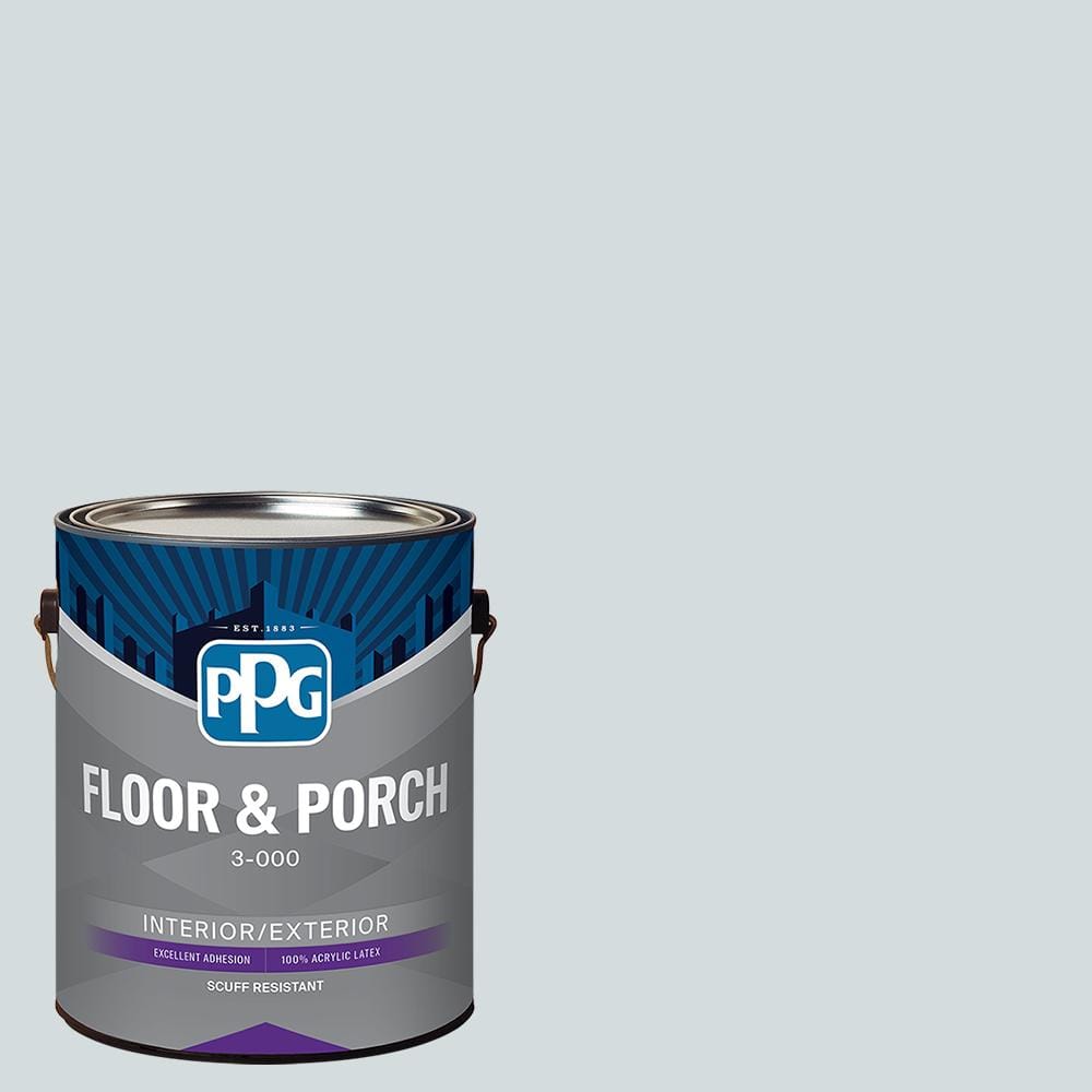 PPG 1 Gal PPG10 25 Winter S Breath Satin Interior Exterior Floor And   Winter S Breath Ppg Paint Colors Ppg10 25fp 01sa 64 1000 