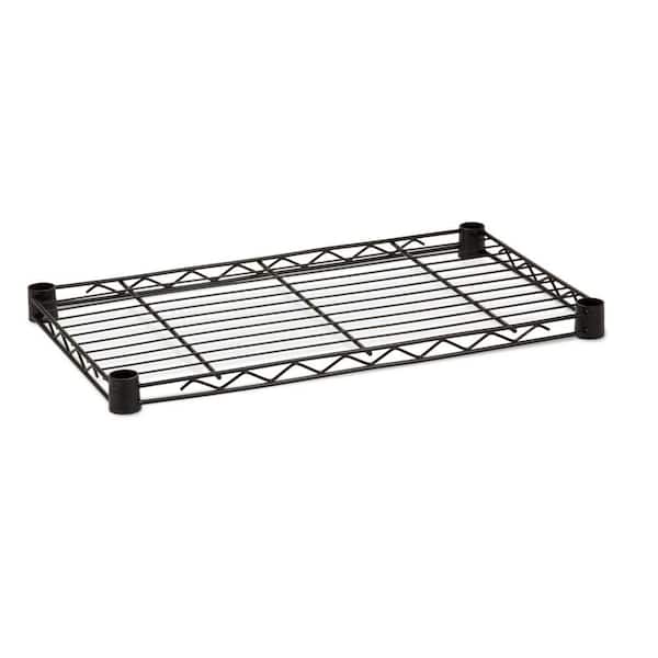 Honey-Can-Do 42 in. W x 1 in. H x 18 in. D 350 lbs. Capacity Freestanding Steel Shelf in Black
