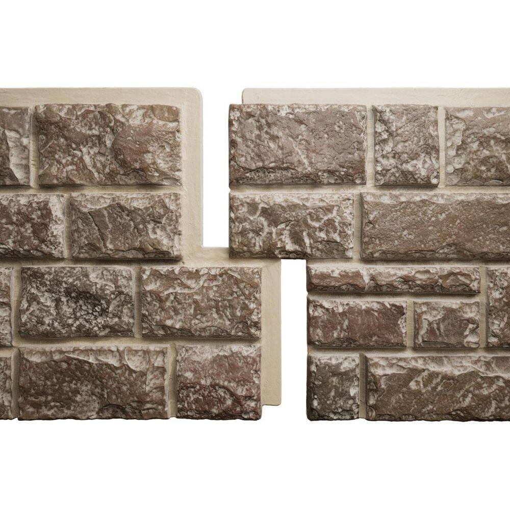 "EverStone Regal Faux Stone Panel, 47 3/4""W x 24 3/4""H x 1 3/4""D, Flintstone Color" price history on PriceWatchPro