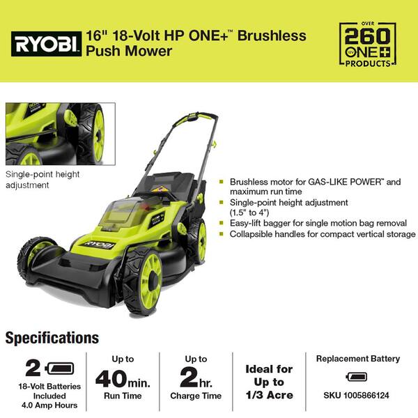 RYOBI ONE+ HP 18V Brushless 16 in 