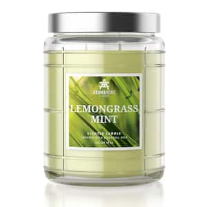 18 oz. Lemongrass Mint Scented Candle Jar