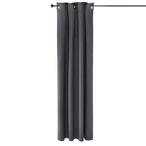 Dark Grey Grommet Blackout Curtain - 52 in. W x 84 in. L