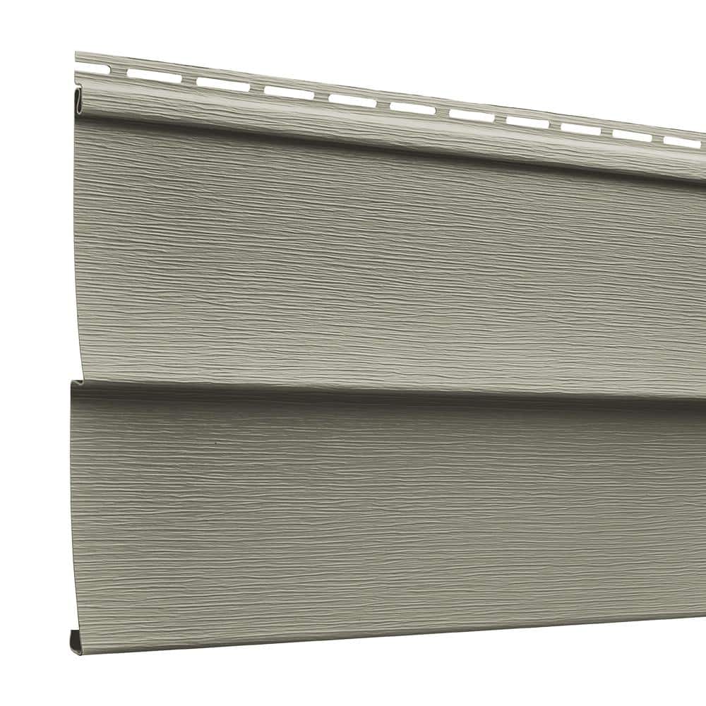 Ply Gem 12.38 in. x 144 in. Progressions Double 5 in. Dutch Lap Khaki ... - Vinyl Siding Khaki Rugged Appearance