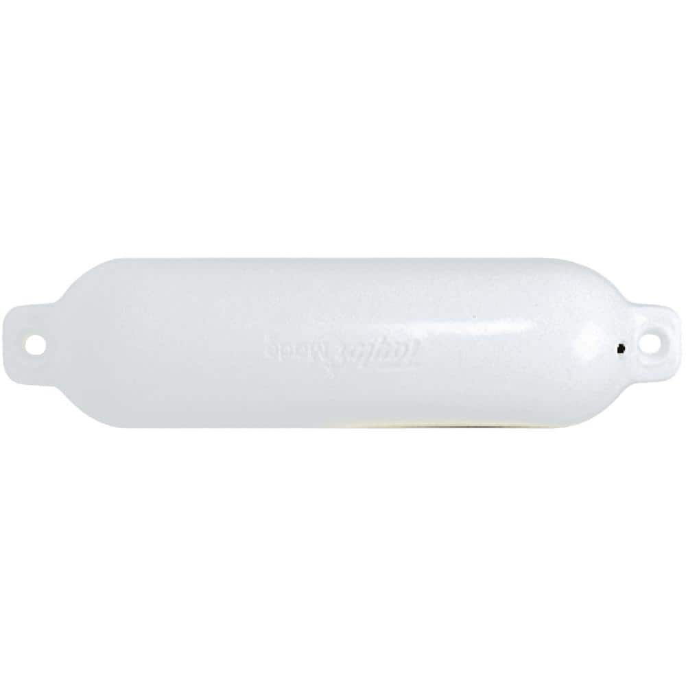 Taylor Made 6-1/2 in. x 23 in. Hull Gard Inflatable Vinyl Fender, White ...