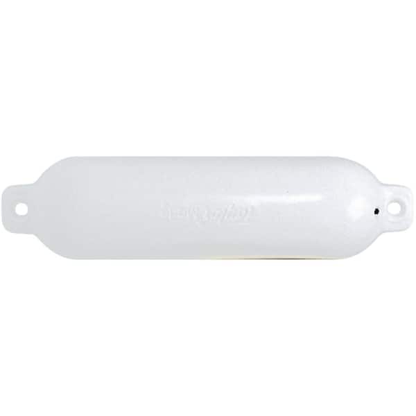 Taylor Made Hull Gard 8.5 in. x 27 in. Vinyl Inflatable Fender in White